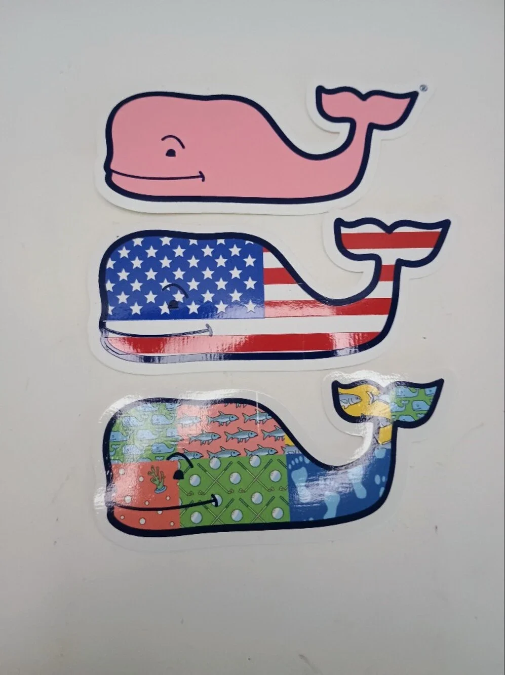 Vineyard Vines Whale Sticker - Multicolor 3 Stickers